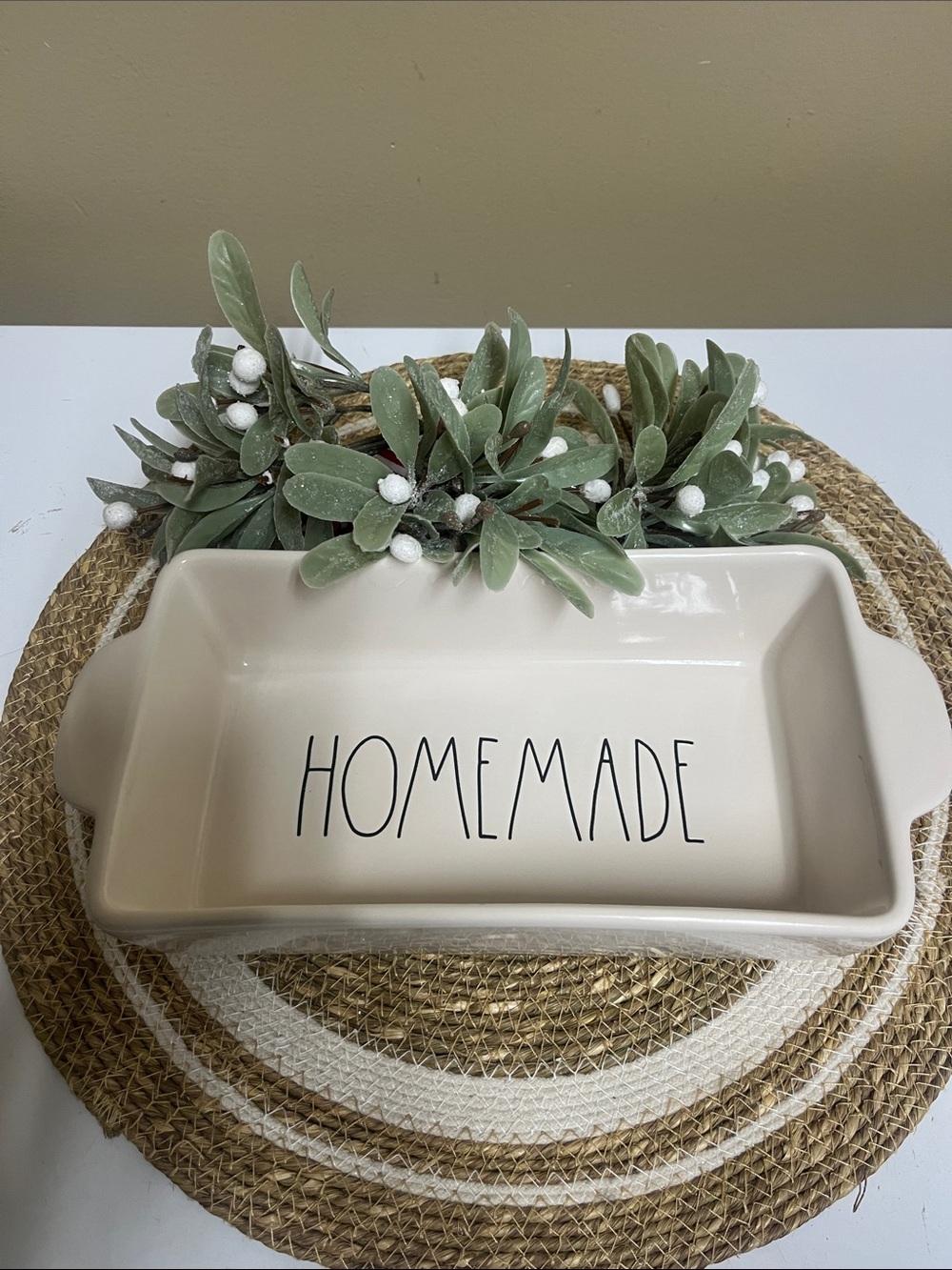 Rae Dunn “Homemade” Casserole/Loaf Pan in great new condition